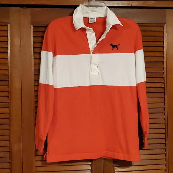 PINK Victoria's Secret Tops Victorias Secret Pink Polo Shirt